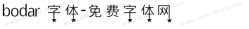 bodar 字体字体转换